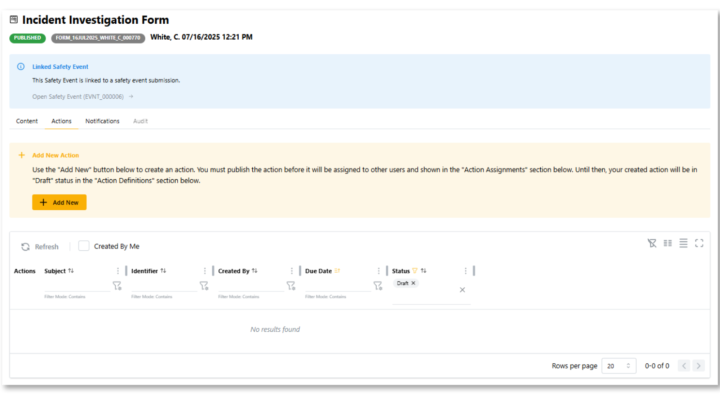 ProactEHS incident investigation form